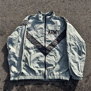 Vintage 90s Army Windbreaker Jacket